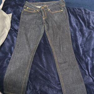 Tory Burch- Super Skinny Classic Blue Jeans with Rich Indigo Tone